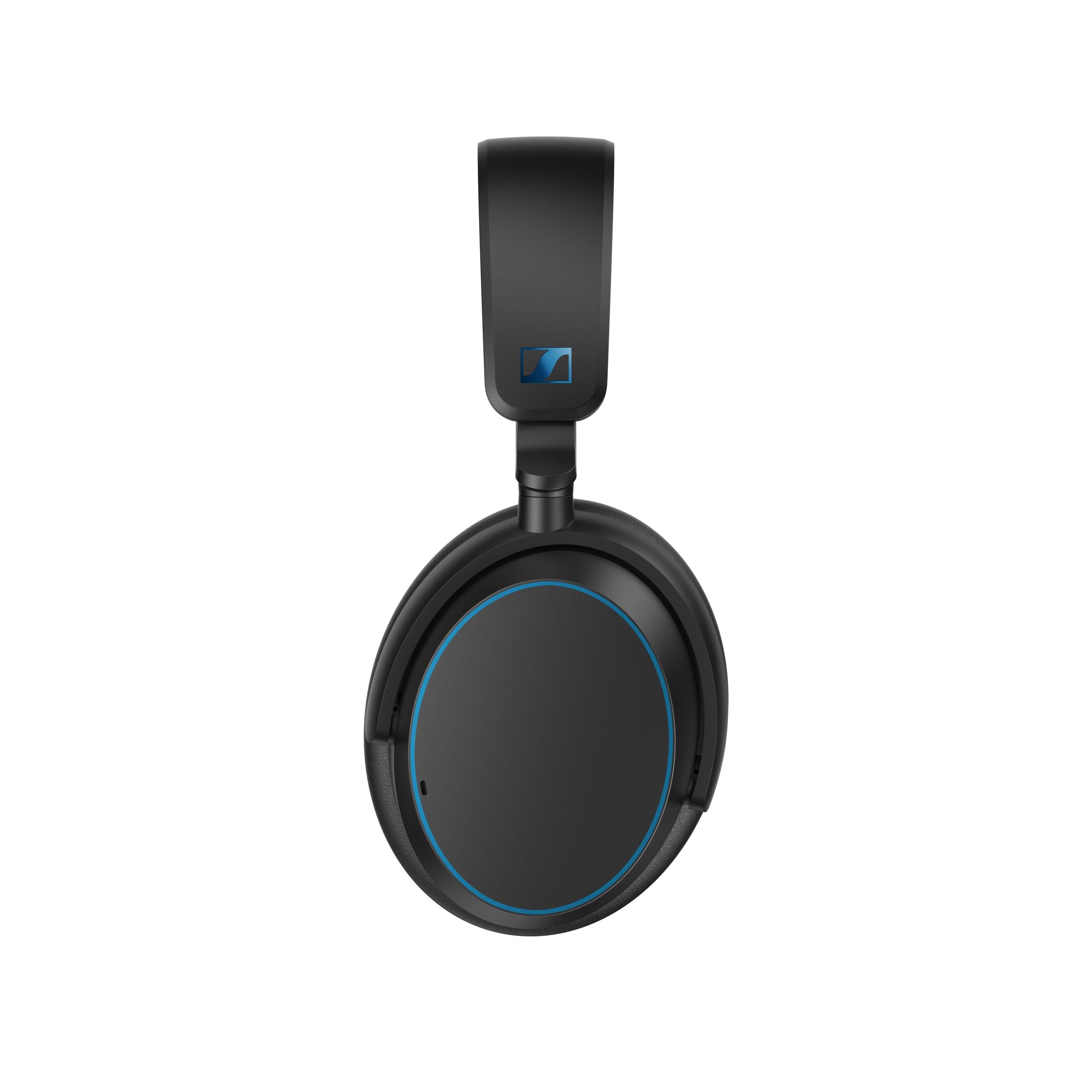 صورة جانبية لجهاز Sennheiser ACCENTUM اللاسلكي باللون الأزرق